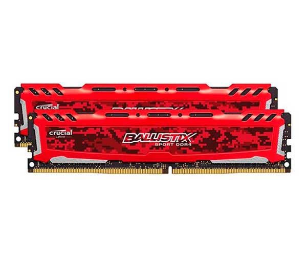 Memoria Crucial Ballistix Sport 16GB (2x8) 2400MHz DDR4 Vermelha ...