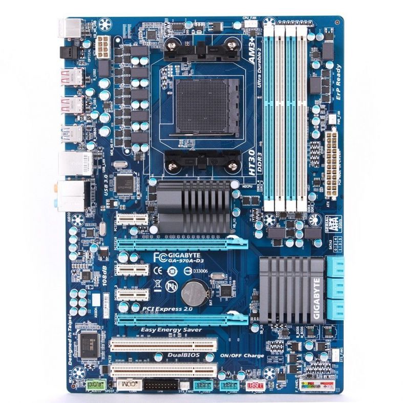 Placa Mae Gigabyte GA-970A-D3 AM3+Chipset AMD 970A | Pichau